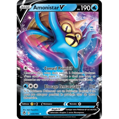Amonistar V - 035/195 - Ultra Rare - Carte Pokémon Tempête Argentée EB12