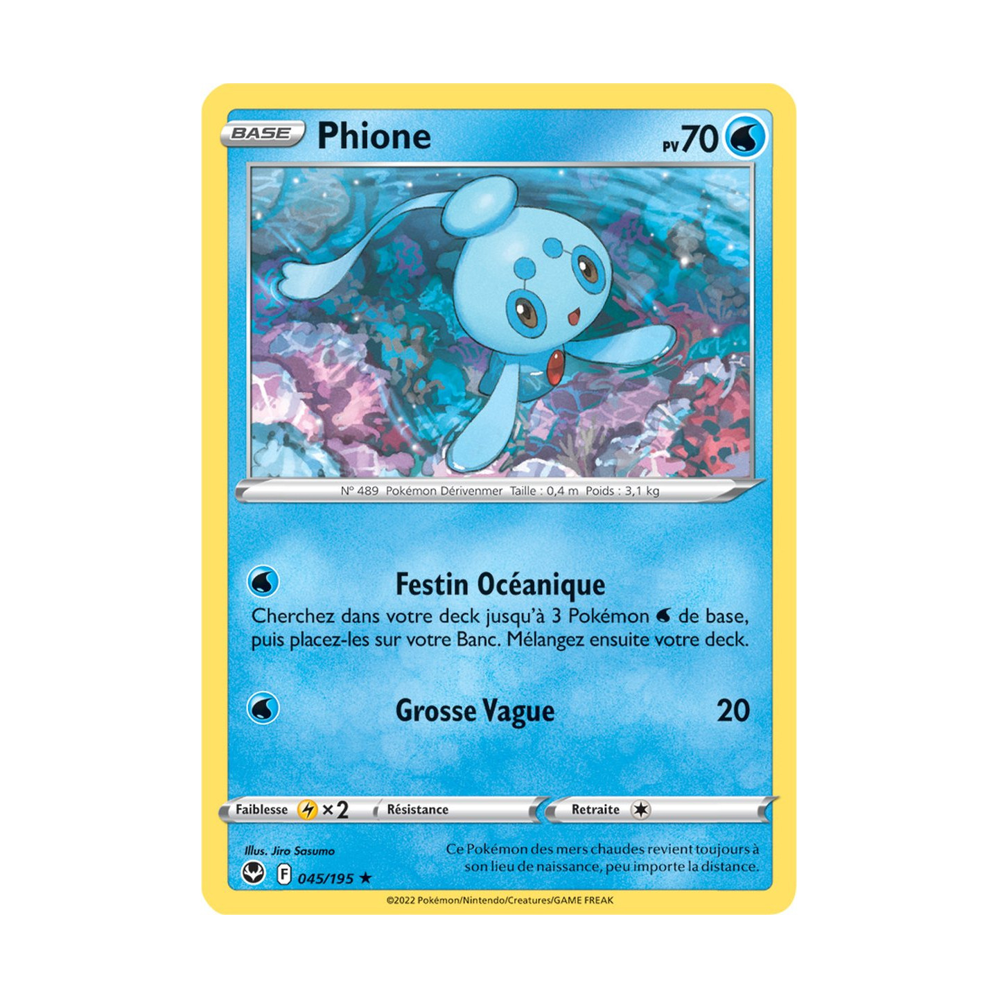 Phione - 045/195 - Rare NM, English Pokemon Sword & Shield