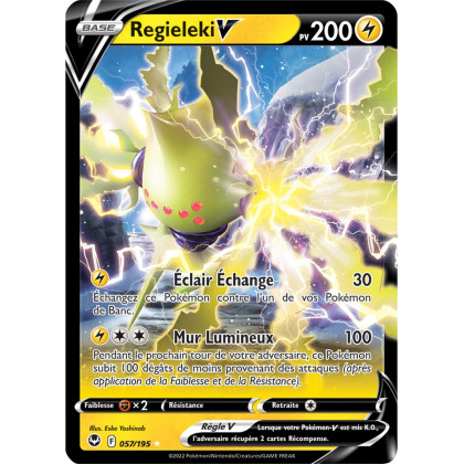 Regieleki V - 057/195 - Ultra Rare - Carte Pokémon Tempête Argentée EB12