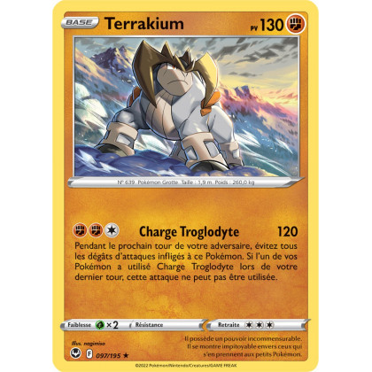 Terrakium - 097/195 - Holo Rare / Reverse - Carte Pokémon Tempête Argentée EB12