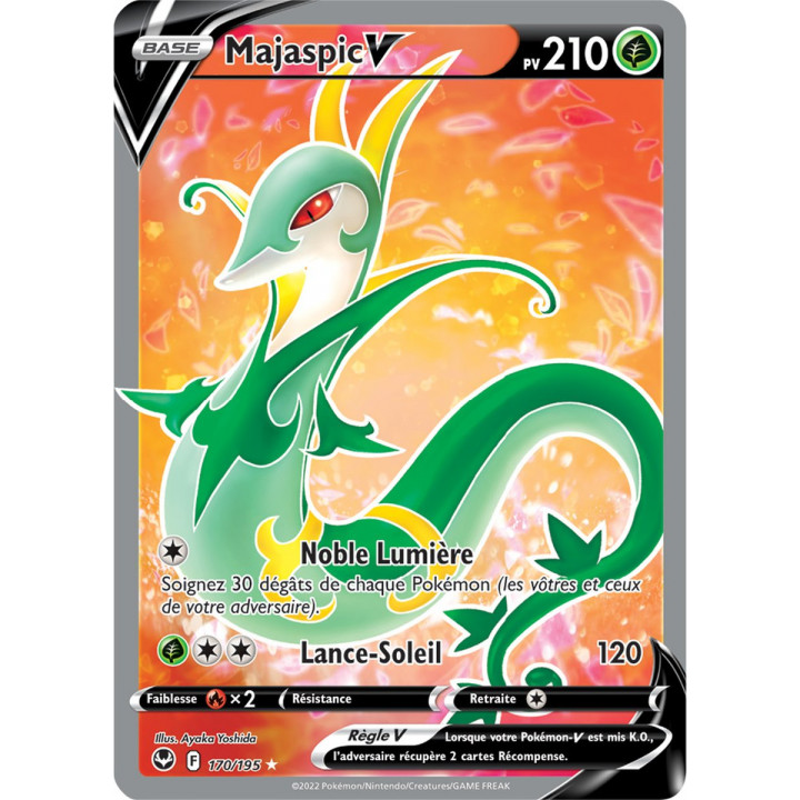 Majaspic V - 170/195 - Ultra Rare Full Art - Carte Pokémon Tempête Argentée EB12