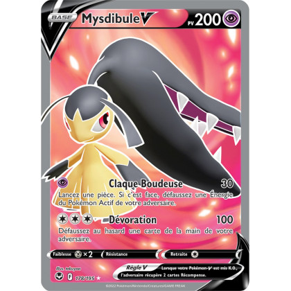 Mysdibule V - 178/195 - Ultra Rare Full Art - Carte Pokémon Tempête Argentée EB12