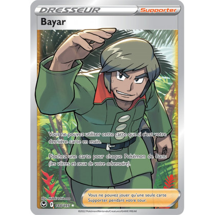 Bayar - 188/195 - Ultra Rare Full Art - Carte Pokémon Tempête Argentée EB12
