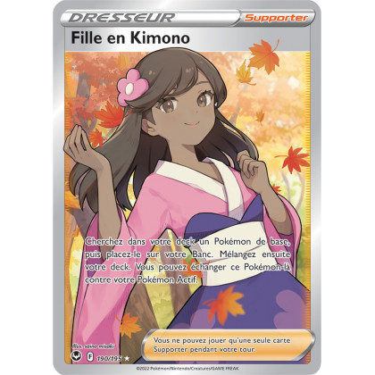 Fille en Kimono - 190/195 - Dresseur Ultra Rare Full Art - Carte Pokémon Tempête Argentée EB12