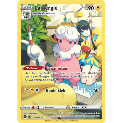 Lainergie - TG03/TG30 - Full Art Secrète - Carte Pokémon Tempête Argentée EB12
