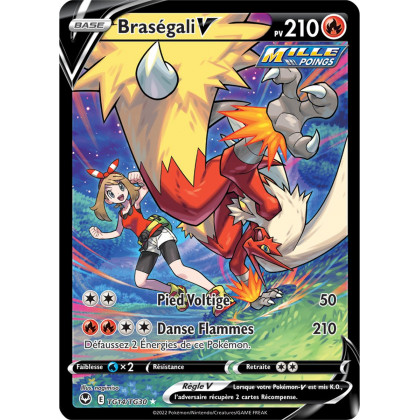 Braségali V - TG14/TG30 - Full Art Alternative Secrète - Carte Pokémon Tempête Argentée EB12