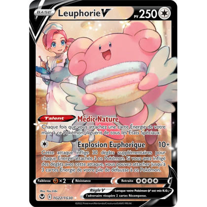 Leuphorie V - TG22/TG30 - Full Art Alternative Secrète - Carte Pokémon Tempête Argentée EB12