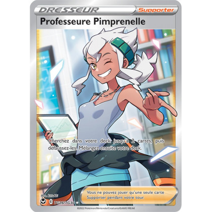 Professeure Pimprenelle - TG26/TG30 - Dresseur Full Art Secrète - Carte Pokémon Tempête Argentée EB12