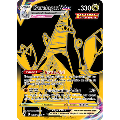 Duralugon VMAX - TG30/TG30 - Poing Final Secrète Gold - Carte Pokémon Tempête Argentée EB12