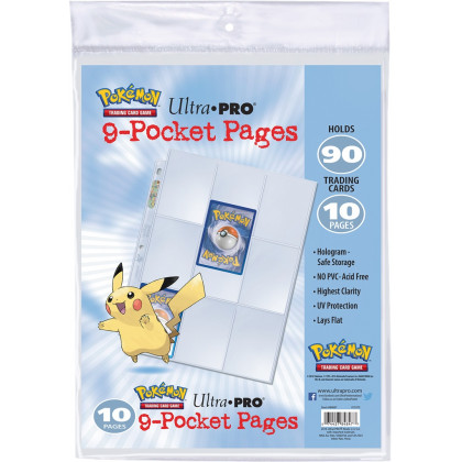 Pokémon - Paquet de 10 Feuilles de Classeur Ultra-Pro