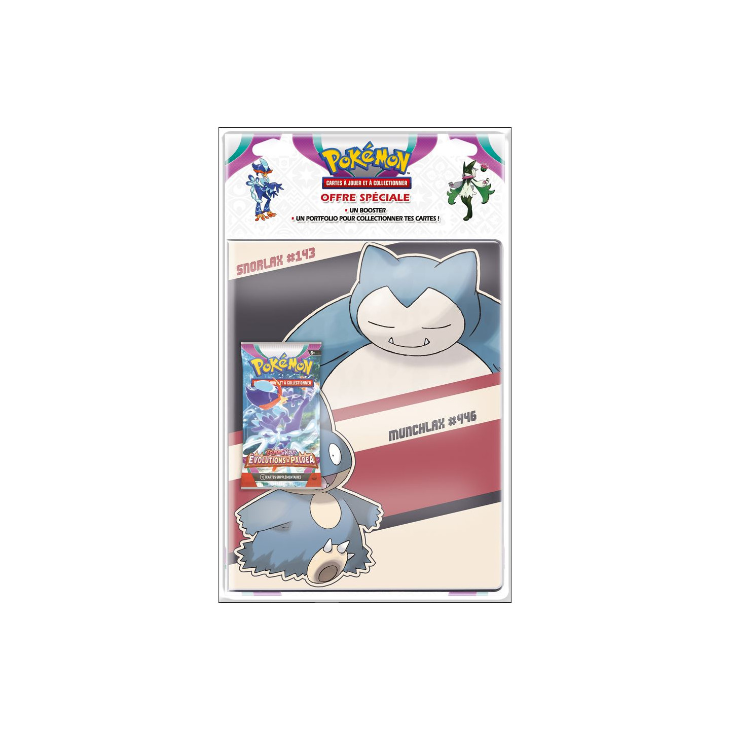 Pokémon - Pack Portfolio avec Booster Écarlate et Violet : Évolution à  Paldea (EV02) - DracauGames