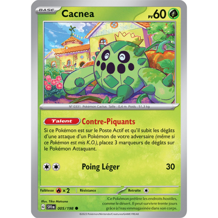 Cacnea - 005/198 - Carte Pokémon Écarlate et Violet EV01