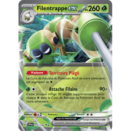 Filentrappe ex - 019/198 - Carte Pokémon Écarlate et Violet EV01