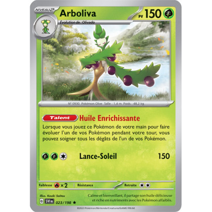 Arboliva - 023/198 - Carte Pokémon Écarlate et Violet EV01