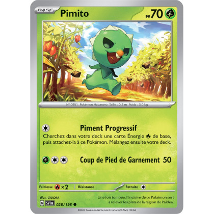 Pimito - 028/198 - Carte Pokémon Écarlate et Violet EV01