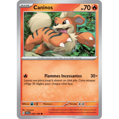 Caninos - 030/198 - Carte Pokémon Écarlate et Violet EV01