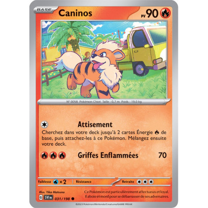 Caninos - 031/198 - Carte Pokémon Écarlate et Violet EV01