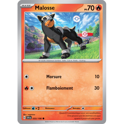 Malosse - 033/198 - Carte Pokémon Écarlate et Violet EV01