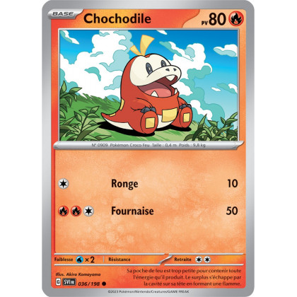 Chochodile - 036/198 - Carte Pokémon Écarlate et Violet EV01