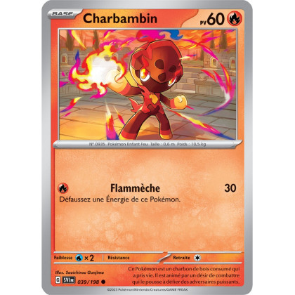 Charbambin - 039/198 - Carte Pokémon Écarlate et Violet EV01