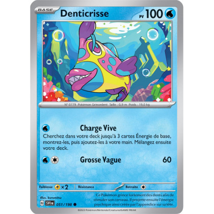 Denticrisse - 051/198 - Carte Pokémon Écarlate et Violet EV01