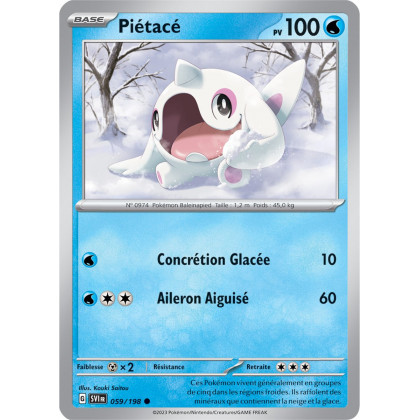 Piétacé - 059/198 - Carte Pokémon Écarlate et Violet EV01