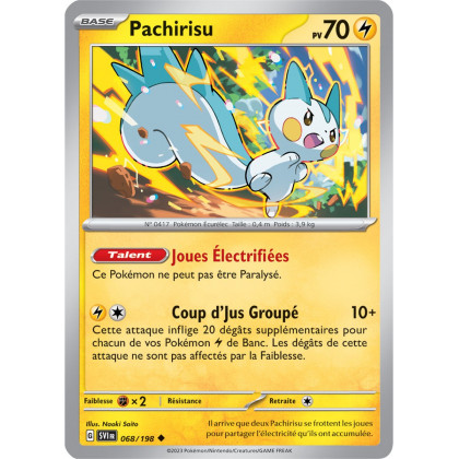 Pachirisu - 068/198 - Carte Pokémon Écarlate et Violet EV01