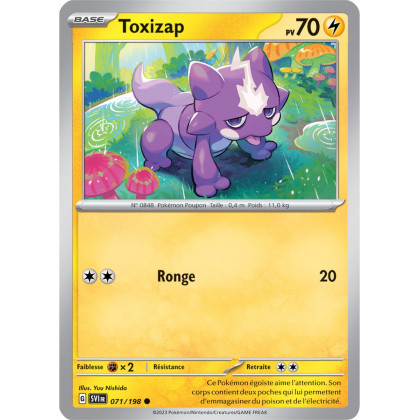 Toxizap - 071/198 - Carte Pokémon Écarlate et Violet EV01