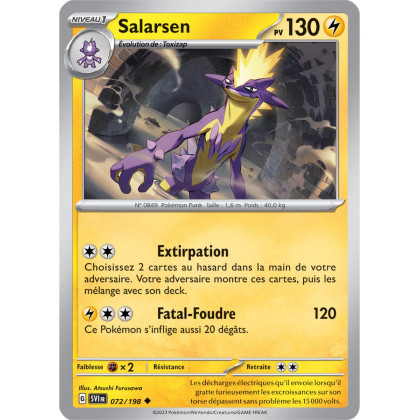 Salarsen - 072/198 - Carte Pokémon Écarlate et Violet EV01