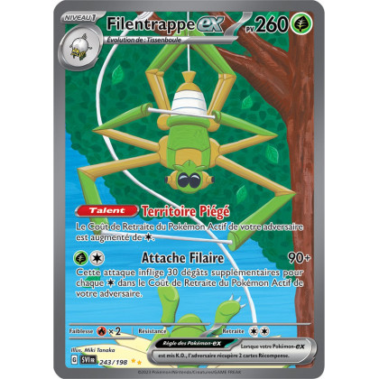 Filentrappe ex - 243/198 - Carte Pokémon Écarlate et Violet EV01