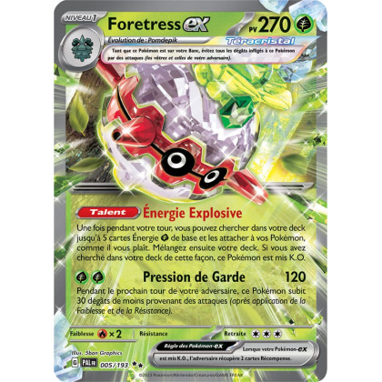 Foretress EX - 005/193 - Carte Pokémon Évolutions à Paldea EV02