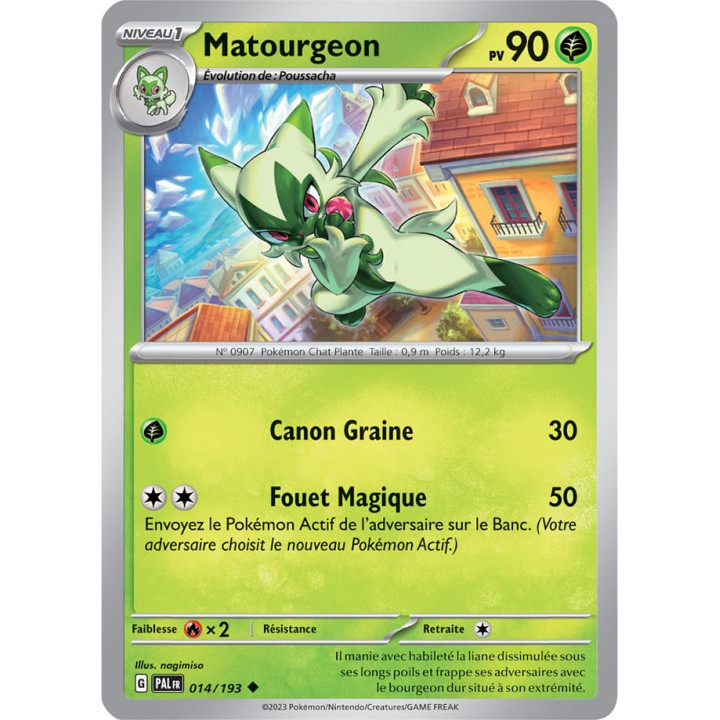 Matourgeon - 014/193 - Carte Pokémon Évolutions à Paldea EV02