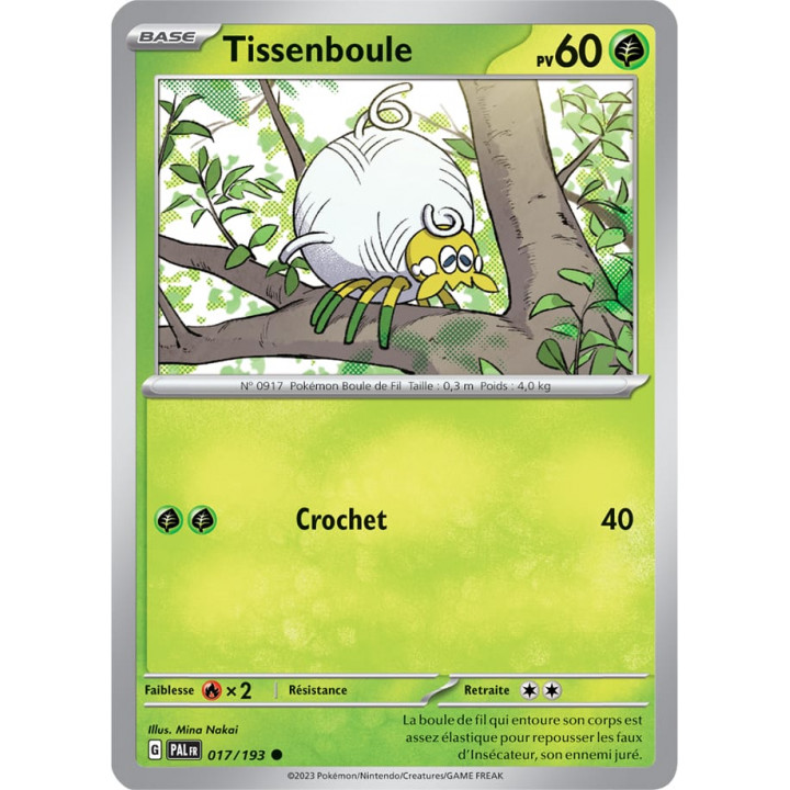 Tissenboule - 017/193 - Carte Pokémon Évolutions à Paldea EV02