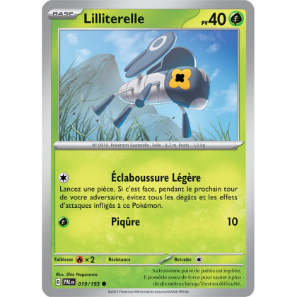 Lilliterelle - 019/193 - Carte Pokémon Évolutions à Paldea EV02