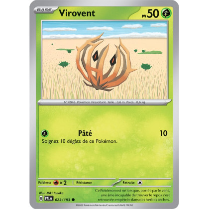 Virovent - 023/193 - Carte Pokémon Évolutions à Paldea EV02