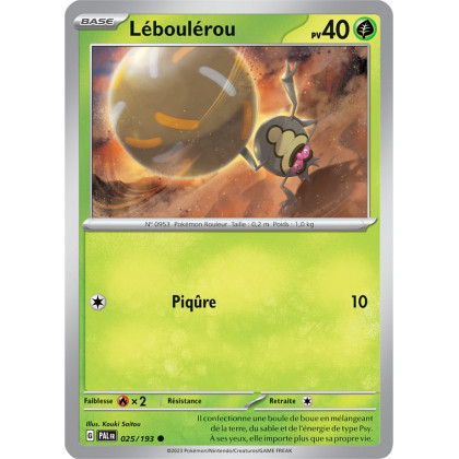 Léboulérou - 025/193 - Carte Pokémon Évolutions à Paldea EV02