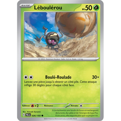 Léboulérou - 026/193 - Carte Pokémon Évolutions à Paldea EV02