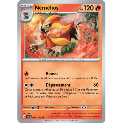 Némélios - 032/193 - Carte Pokémon Évolutions à Paldea EV02