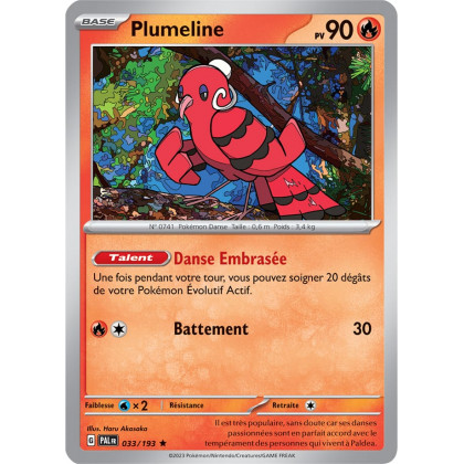 Plumeline - 033/193 - Carte Pokémon Évolutions à Paldea EV02