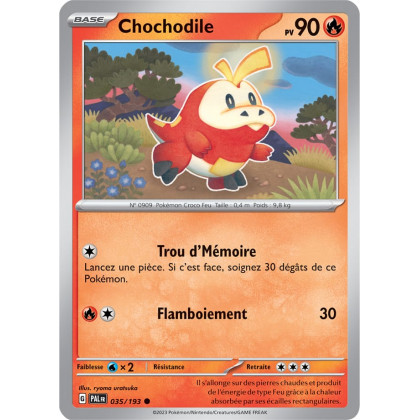 Chochodile - 035/193 - Carte Pokémon Évolutions à Paldea EV02