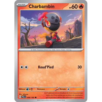 Charbambin - 038/193 - Carte Pokémon Évolutions à Paldea EV02