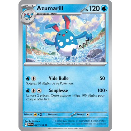 Azumarill - 045/193 - Carte Pokémon Évolutions à Paldea EV02