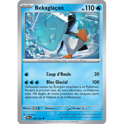 Bekaglaçon - 048/193 - Carte Pokémon Évolutions à Paldea EV02