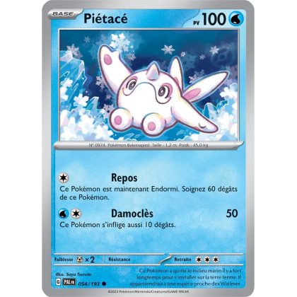 Piétacé - 054/193 - Carte Pokémon Évolutions à Paldea EV02