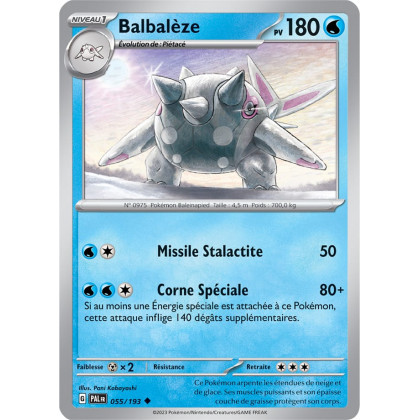 Balbalèze - 055/193 - Carte Pokémon Évolutions à Paldea EV02