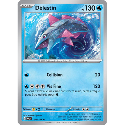 Délestin - 056/193 - Carte Pokémon Évolutions à Paldea EV02