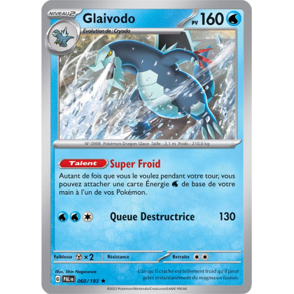 Glaivodo - 060/193 - Carte Pokémon Évolutions à Paldea EV02