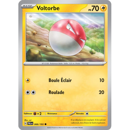 Voltorbe - 066/193 - Carte Pokémon Évolutions à Paldea EV02
