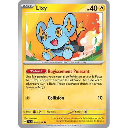 Lixy - 068/193 - Carte Pokémon Évolutions à Paldea EV02