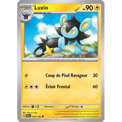 Luxio - 070/193 - Carte Pokémon Évolutions à Paldea EV02